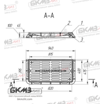 Дождеприемник чугунный большой ДБ2 (В125)-2-13-36x78 с запорным устройством
