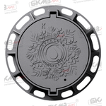 Люк чугунный брендированный (с логотипом) на заказ